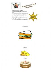 English Worksheet: Bang Bang Game with Food