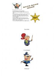 English Worksheet: Bang Bang Game with jobs