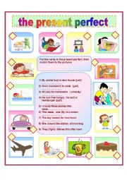 English Worksheet: present perfect