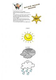 English Worksheet: Bang Bang Game with Weather