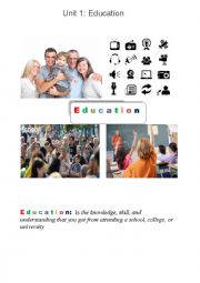 English Worksheet: Education
