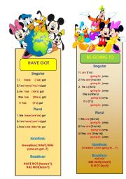 English Worksheet: have got, be going to