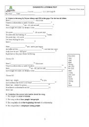 Diagnostic Listening Test