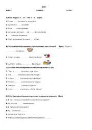 English Worksheet: quiz