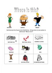 English Worksheet: The Possessive S, Saxon Genitive