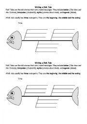 English Worksheet: Writing a Folktale