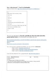 English Worksheet: I lived by One Republic