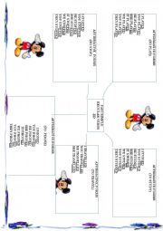 REGULAR VERBS PAST SIMPLE IN -ED  -   MIND MAP