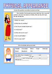 English Worksheet: Physical Appearance