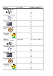 Adverbs of Frequency Survey