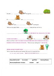 English Worksheet: gruffalo part two