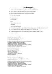 English Worksheet: song on consumerism