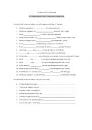 English Worksheet: If clauses - First conditional - Questions and Answers