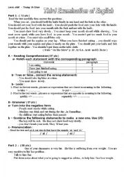 English Worksheet: Test 