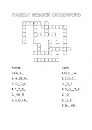 Family Crossword