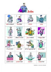 English Worksheet: Jobs 