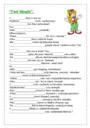 English Worksheet: past simple