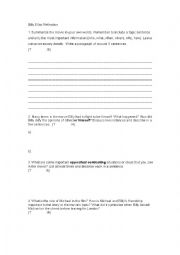 English Worksheet: Stereotypes- Billy Elliot Reflection