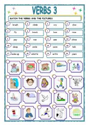 English Worksheet: VERBS3