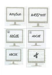 Word processing flashcards