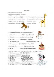 English Worksheet: Comparatives and superlatives