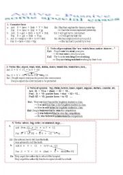 English Worksheet: Passive voice 