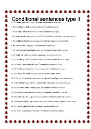 English Worksheet: Condition Type 2