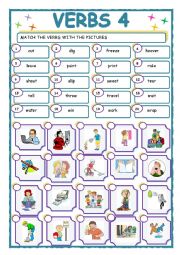 English Worksheet: VERBS4