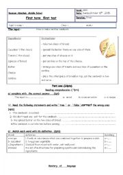 English Worksheet: test 