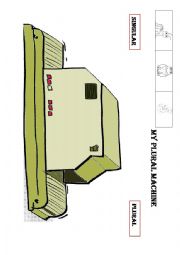 English Worksheet: My Plural Machine