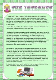 English Worksheet: THE INTERNET