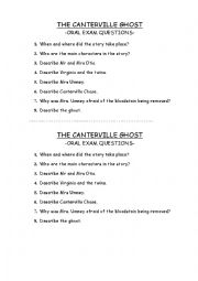 QUESTIONS FOR ORAL EXAM - *******CANTERVILLE GHOST******