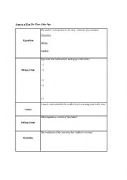 English Worksheet: Aspects of Plot-Three Little Pigs