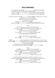 English Worksheet: Songs in English: Justin Bieber - Sorry