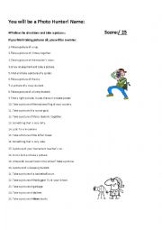 English Worksheet: Photo Hunt