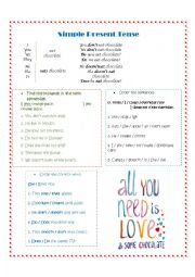 English Worksheet: Simple Present Tense