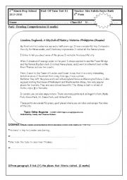 English Worksheet: end - of   term test n 1