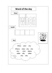 sight word when