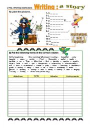 Story-writing - PRE_WRITING activities