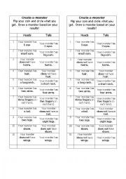 English Worksheet: Create a monster