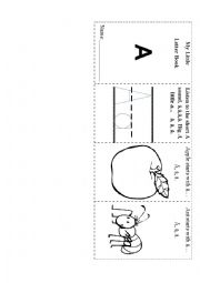 English Worksheet: My Little Letter Book ă