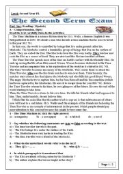 English Worksheet: exam