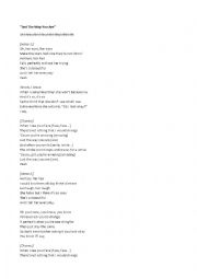 English Worksheet: Song 