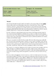 English Worksheet:  BAC eco  EXAM