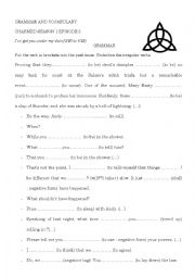 English Worksheet: OC CHARMED GRAMMAR PAST TENSE 