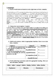 English Worksheet: listening test n2