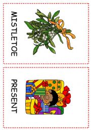 English Worksheet: Christmas Flashcards