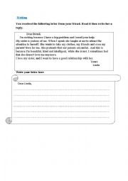 English Worksheet: writing