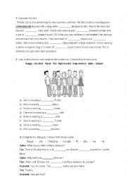 English Worksheet: Clothes, past modals