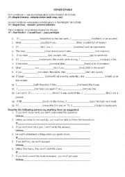 English Worksheet: conditionals 1,2,3
